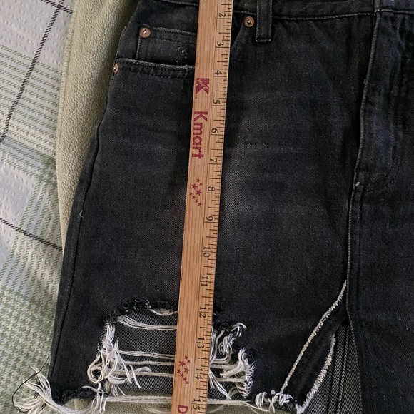 We The Free black distressed jean skirt - Picture 4 of 6